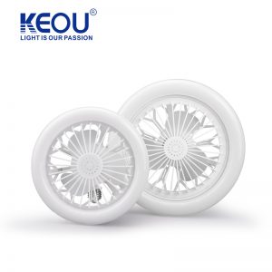 KEOU 30W 50W Ventilador de Techo con Luz LED