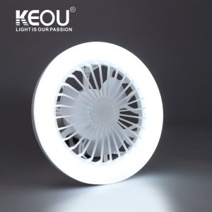 KEOU 30W 50W Ventilador de Techo con Luz LED